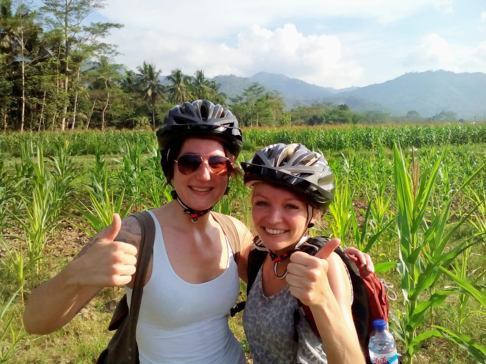 Cycling Borobudur